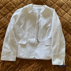 Pendleton White Textured Blazer